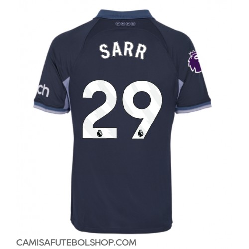 Camisa de time de futebol Tottenham Hotspur Pape Matar Sarr #29 Replicas 2º Equipamento 2023-24 Manga Curta